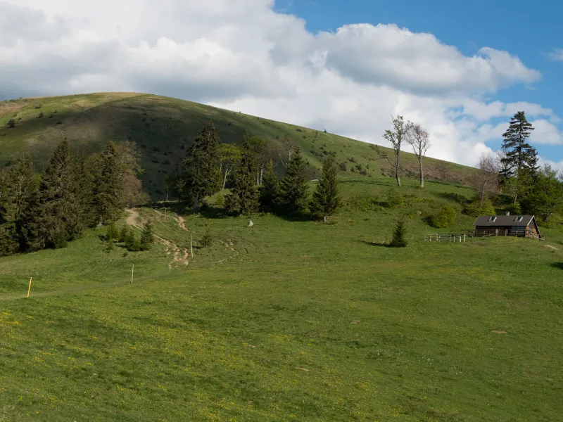 Ploská, Borišov und die Berghütte Chata pod Borišovom
