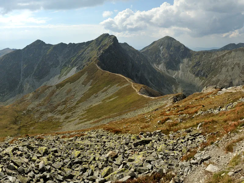Aufstieg auf den Baníkov und die Tri kopy aus dem Žiarska-Tal