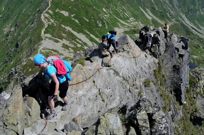 Over the chains to Ostrý Roháč and Plačlivé